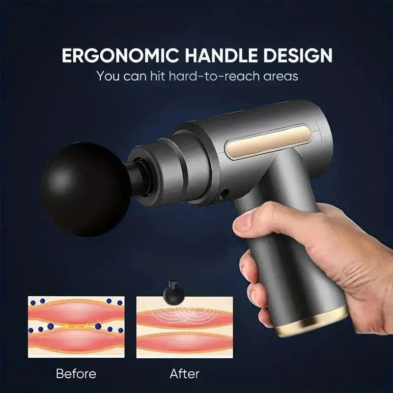 Fascia Gun Muscle Relaxation Massager Electric Vibration Massage Gun Professional Grade Neck Membrane Gun.