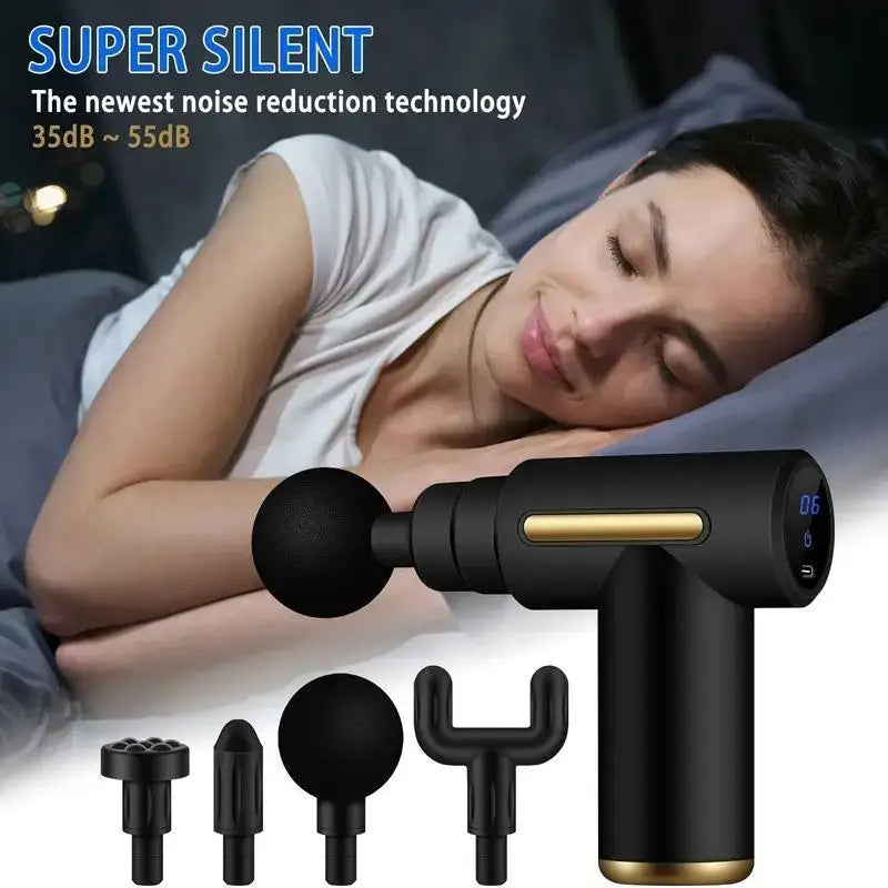 Fascia Gun Muscle Relaxation Massager Electric Vibration Massage Gun Professional Grade Neck Membrane Gun.