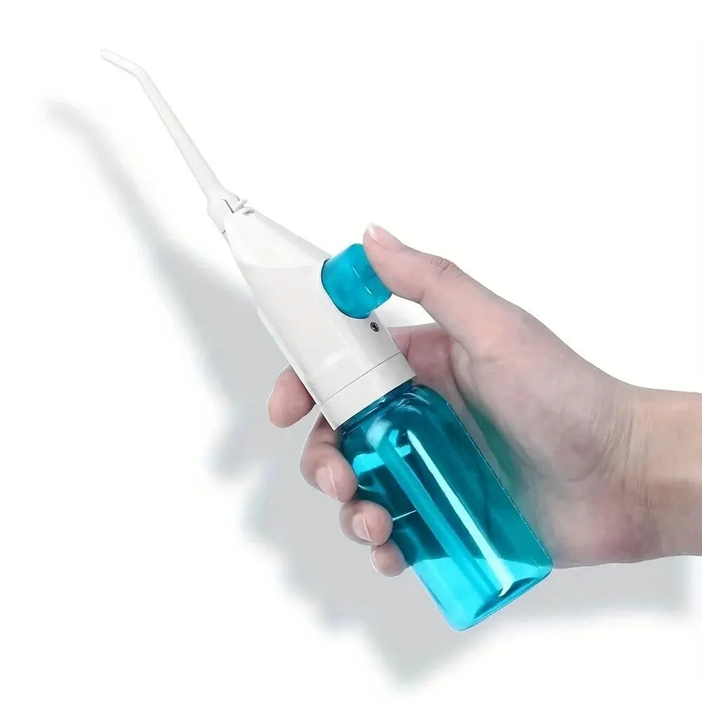 Household High Pressure Oral Irrigator Portable Teeth Clean Water Dental Floss Manual High Pressure Water Toothpick.