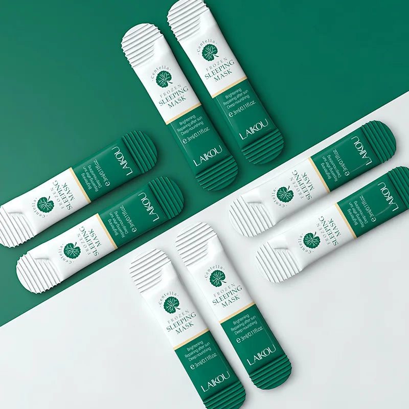 LAIKOU 7pcs Moisturizing Facial Mask Hydrating Sleeping Face Sheet Masks Repairing & Nourishing Night Face Mask Skin Care.