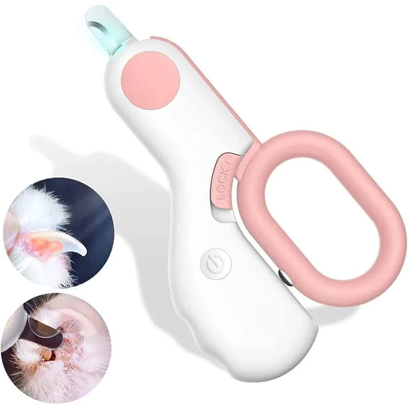 LED Light Cat Dog Nail Clipper Cutter Professional Pet Claw Trimmer with Safety Lock Puppy Kitten Animals Care Grooming Tool Kit.