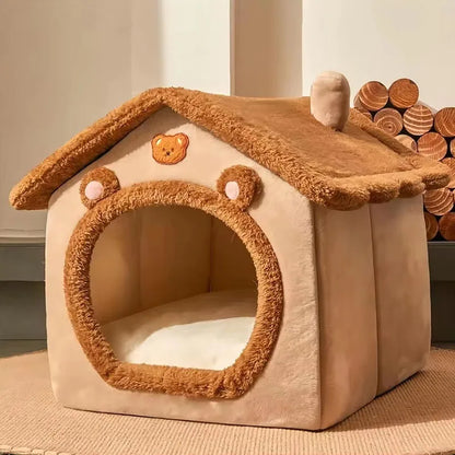 Foldable Pet House Removable Washable Cat House Puppy Cave Sofa Pet Bed House for Extra Small Dogs and Small and Medium Cats NEW.