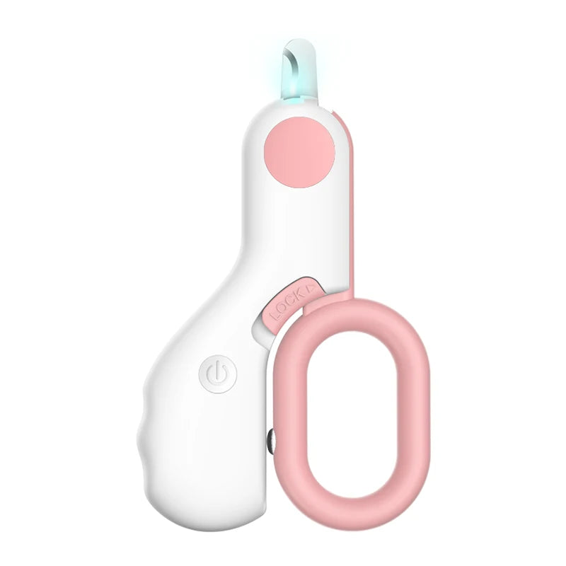 LED Light Cat Dog Nail Clipper Cutter Professional Pet Claw Trimmer with Safety Lock Puppy Kitten Animals Care Grooming Tool Kit.