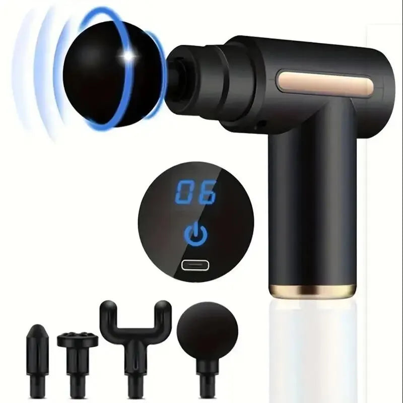 Fascia Gun Muscle Relaxation Massager Electric Vibration Massage Gun Professional Grade Neck Membrane Gun.