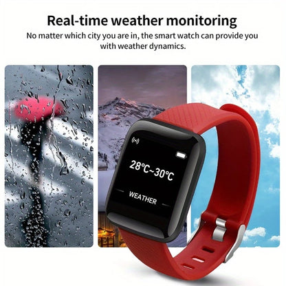 Multifunction Smart Watch For Men Women Kids Message Remind Music Control Sport Step Calories D13 Smartwatch Alarm Clock 116Plus.