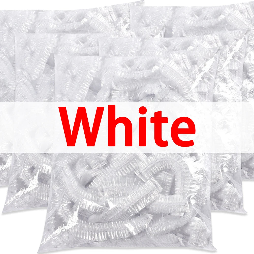 500/50Pcs Disposable Food Cover Fruit Food Cover Elastic Plastic Shower Cap Food Grade Storage Bag Kitchen Organizer Cling Film.