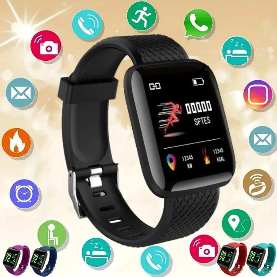 Multifunction Smart Watch For Men Women Kids Message Remind Music Control Sport Step Calories D13 Smartwatch Alarm Clock 116Plus.