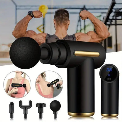 Fascia Gun Muscle Relaxation Massager Electric Vibration Massage Gun Professional Grade Neck Membrane Gun.