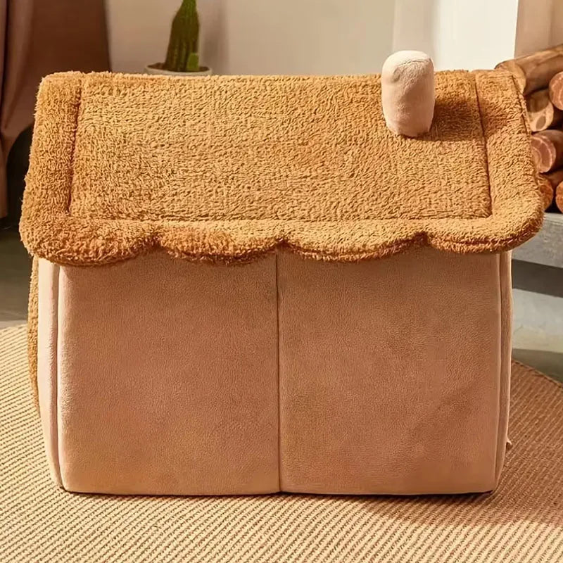 Foldable Pet House Removable Washable Cat House Puppy Cave Sofa Pet Bed House for Extra Small Dogs and Small and Medium Cats NEW.